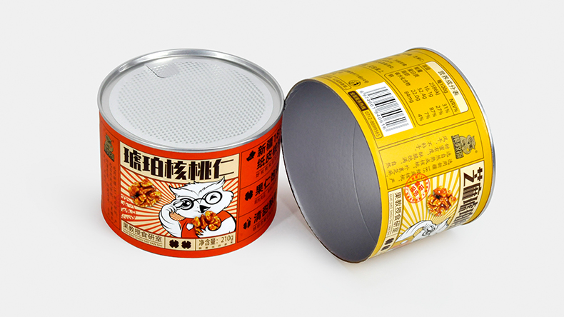 堅(jiān)果紙罐包裝 堅(jiān)果紙罐包裝